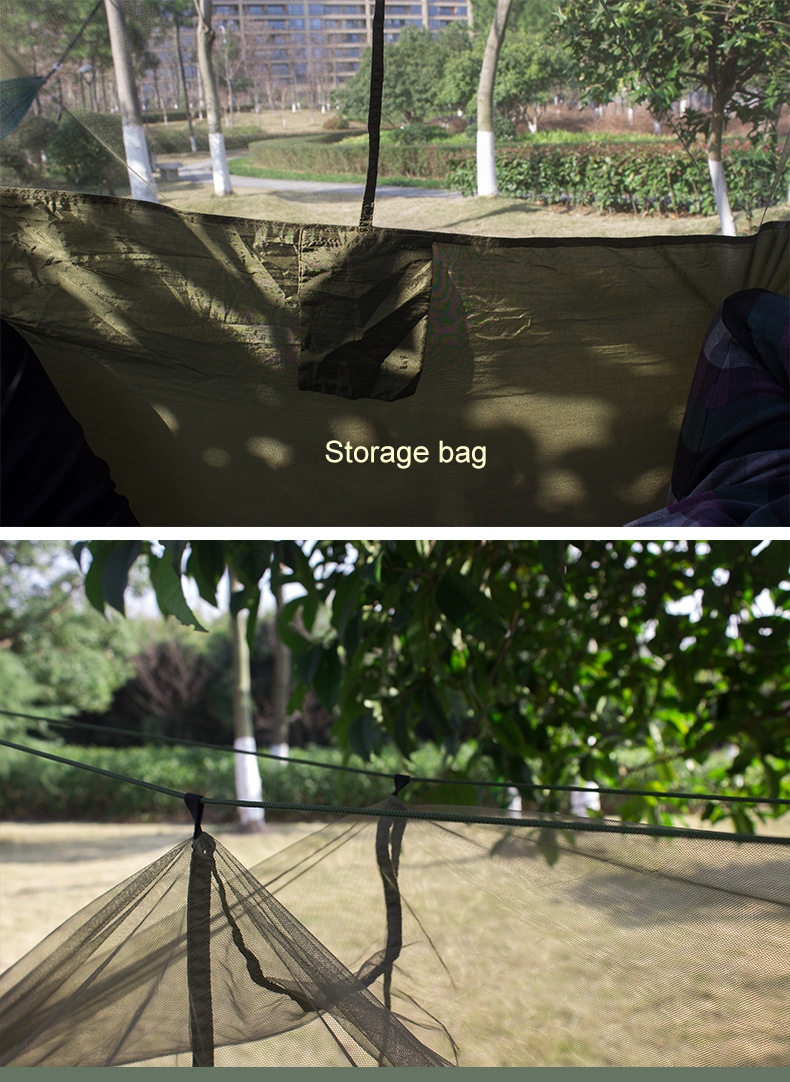 Cheap Goat Tents Outdoor Camping Hammock Portable Ultralight Tent 1 2 Person Hanging Bed with Mosquito Net Ultralight Tourist Sleeping Hammock   